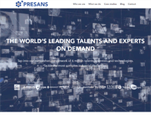 Tablet Screenshot of presans.com